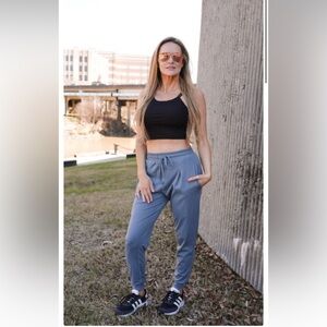 *GRAY *Mono B - Silky Joggers- SUPER SOFT & COMFY